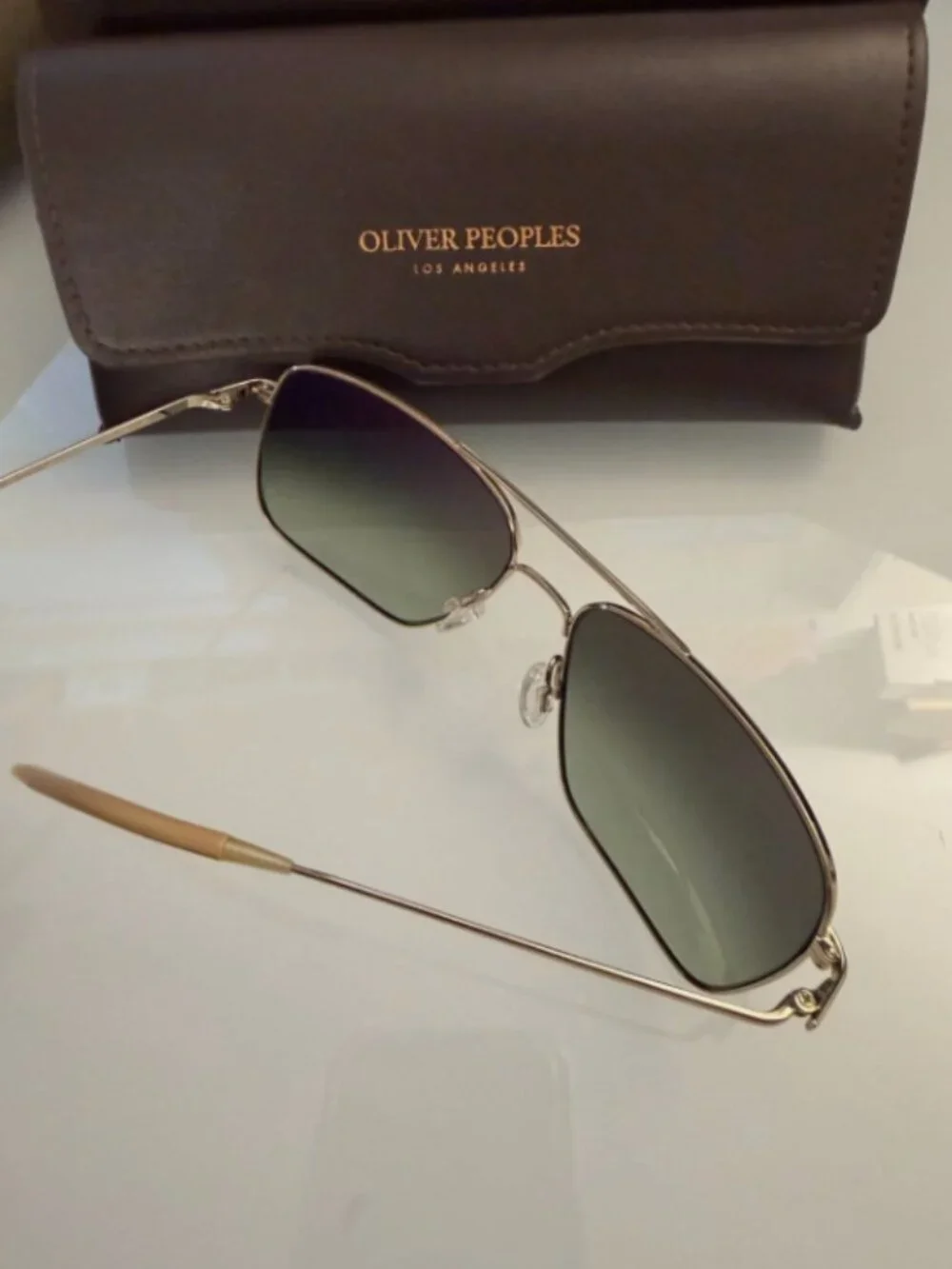 Clooney, Brosnan, Damon, Jon Bon Jovi's Fav~ OLIVER PEOPLES CLIFTON SUN MSRP$597